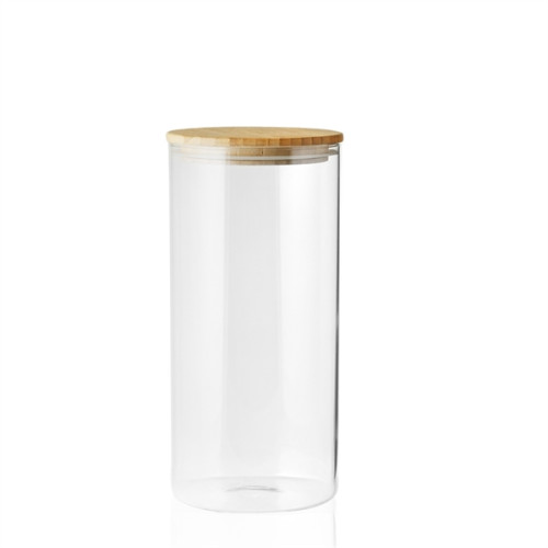 44 oz. Store N Go Glass Storage Jars with Bamboo Lids