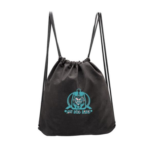 Milan Suede Drawstring Backpack with Handles