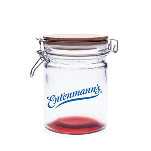 22 oz. Candy Jars with Hinged Wood Lids