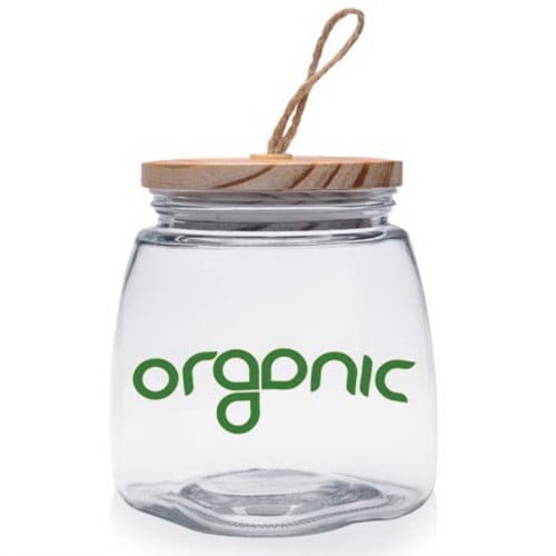 64 oz. Glass Candy Jars with Suction Wooden Lid