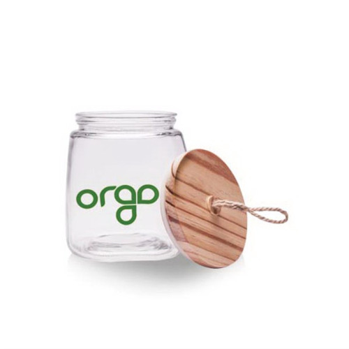 64 oz. Glass Candy Jars with Suction Wooden Lid