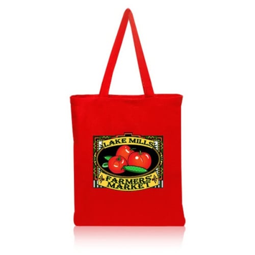 14W x 16H inch Color Cotton Tote Bags