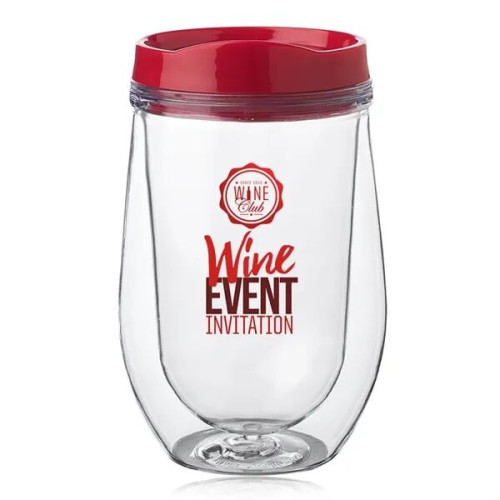 15 oz. Double Wall Acrylic Tumbler w/ Black Top