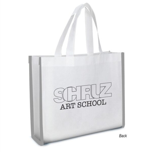 Reflective Non-Woven Coloring Tote Bag With Crayons