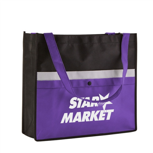 Corridor Non-Woven Tote Bag with Snap Pocket