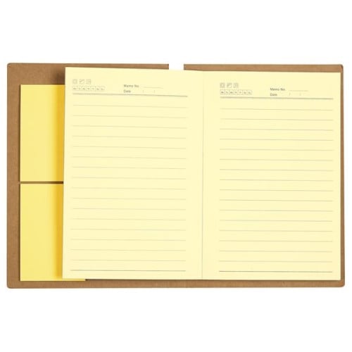 Notebook With Sticky Notes And Pen