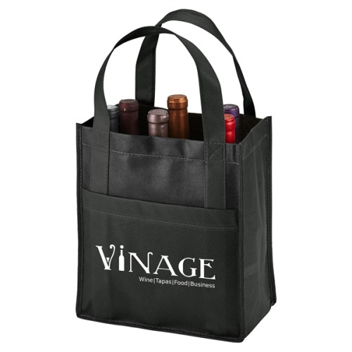 Toscana Six Bottle Non-Woven Wine Tote