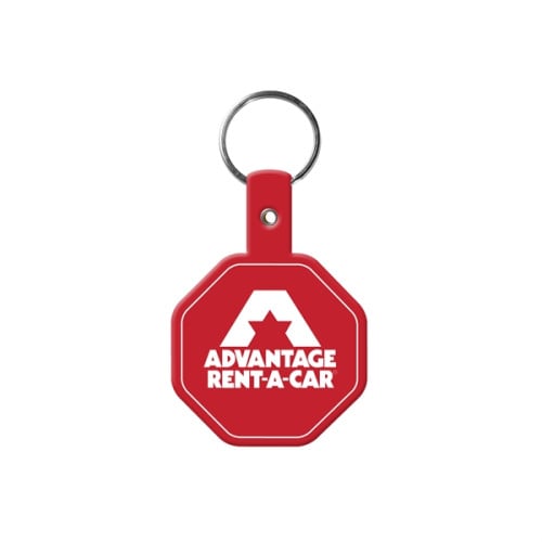 Stop Sign Flexible Key Tag