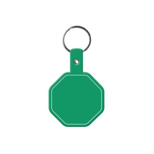 Stop Sign Flexible Key Tag