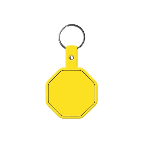 Stop Sign Flexible Key Tag