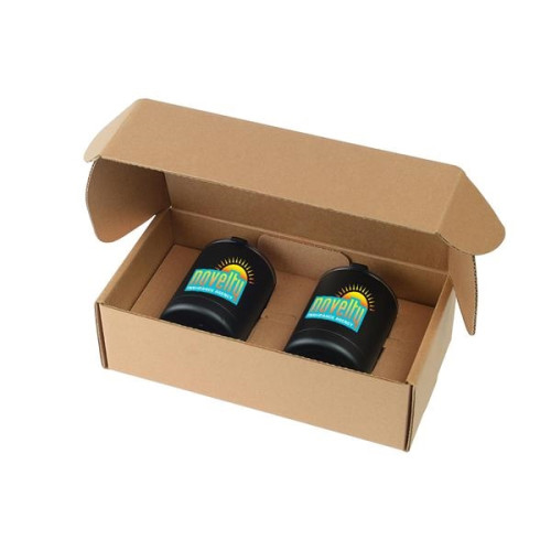 10 Oz. Stainless Steel Low Ball Glass Gift Box Set