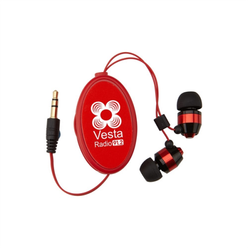 Heavy Metal Retractable Earbuds-Closeout
