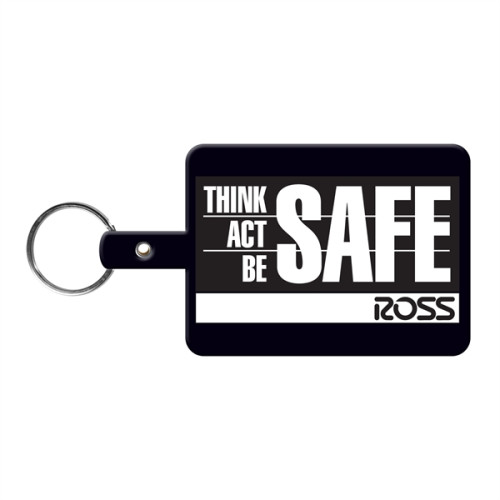 Large Rectangle Flexible Key Tag