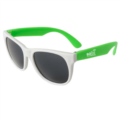 Neon Sunglasses - White Frame