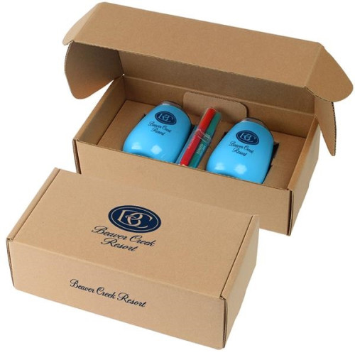 Stainless Steel Stemless Wine Glass Gift Box Set W/Markers