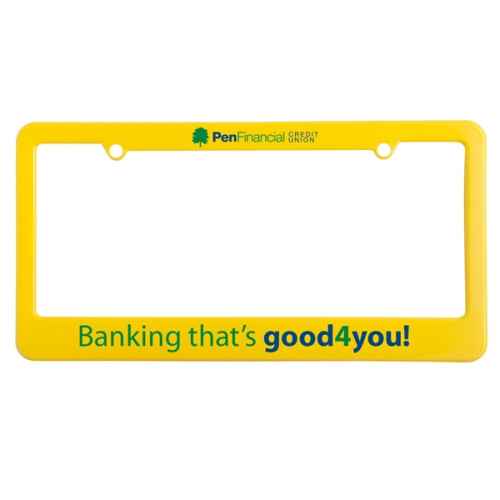 License Plate Frame (2 Holes - Straight Bottom)