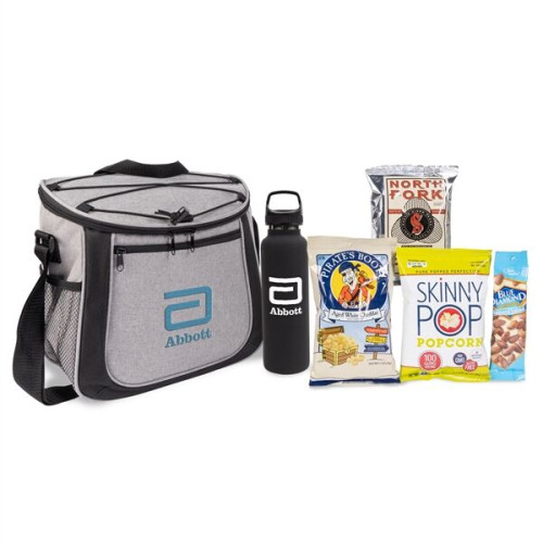 Deluxe Cooler Bag Kit w/Insulated Bottle & Snacks