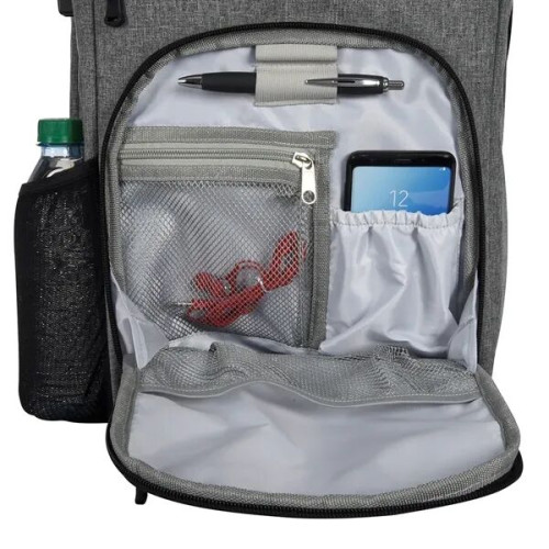 Heathered RFID Laptop Backpack & Briefcase