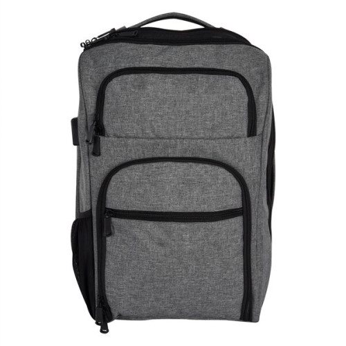 HEATHERED RFID LAPTOP BACKPACK & BRIEFCASE