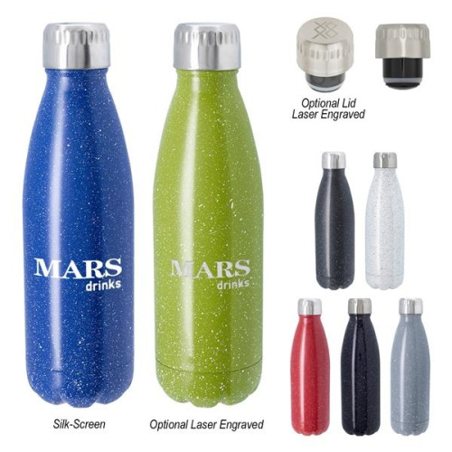 16 Oz. Stainless Steel Speckled Swiggy Bottle w/Custom W...