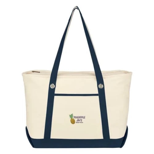 Large 12 Oz. Cotton Canvas Sailing Tote Bag