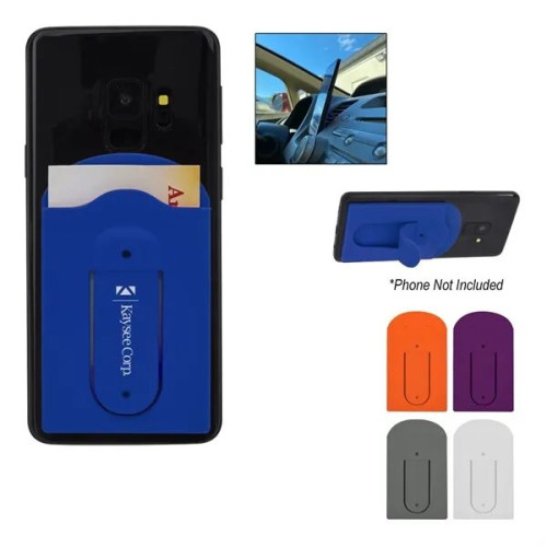 Silicone Vent Phone Wallet With Stand