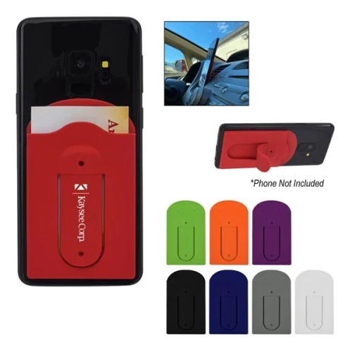 Silicone Vent Phone Wallet With Stand