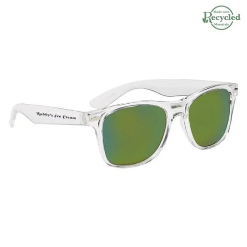 Crystalline Mirrored Malibu Sunglasses
