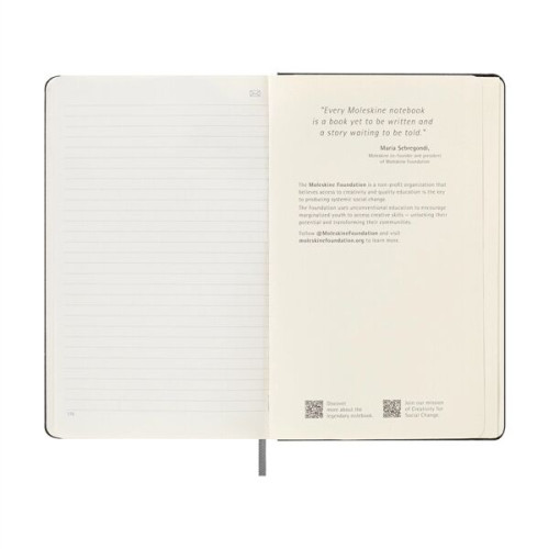 Moleskine® Hard Cover Ruled Large Smart Notebook