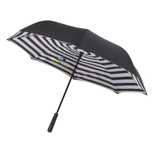 48" Arc Blanc Noir Inversion Umbrella