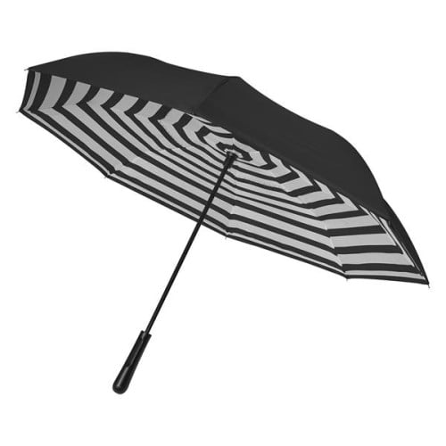 48" Arc Blanc Noir Inversion Umbrella