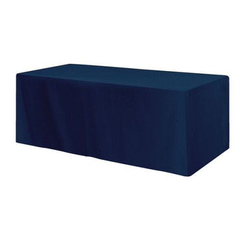 Fitted Poly/Cotton 4-sided Table Cover - Fits 8' Standard...