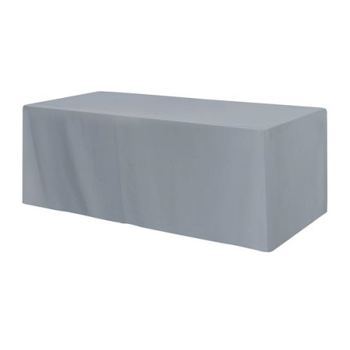 Fitted Poly/Cotton 4-sided Table Cover - Fits 8' Standard...