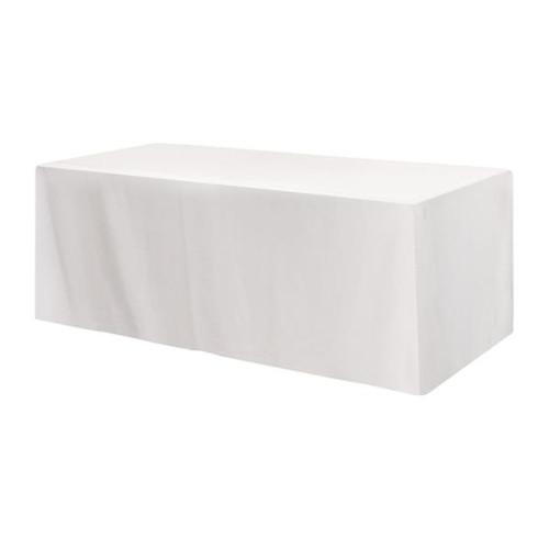 Fitted Poly/Cotton 4-sided Table Cover - Fits 8' Standard...