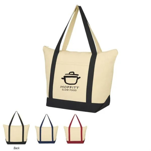 Folksy 12 Oz. Cotton Tote Bag