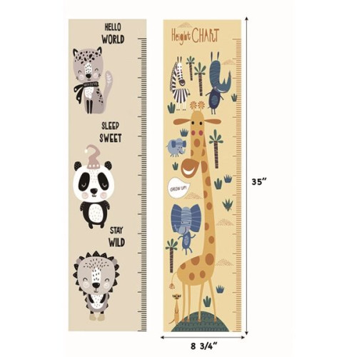 Children Height non-stick PVC Measuring Wall Growth Chart