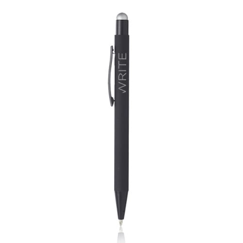 Rubberized Color Pop Pen with Stylus