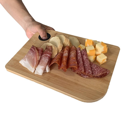 kern Bamboo Serving & Cutting Board With Silicone Hanging