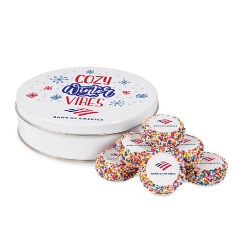 Custom Dipped Sandwich Cookies in Tin - 7pc