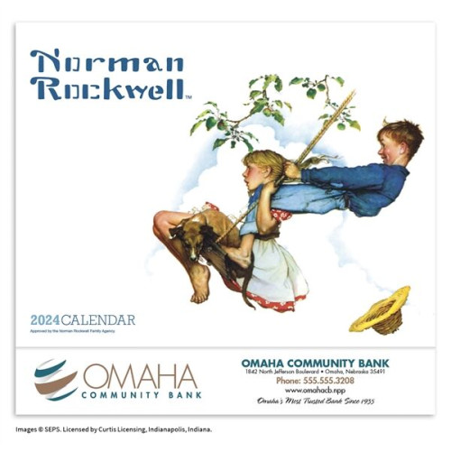 Norman Rockwell Appointment Calendar - Stapled