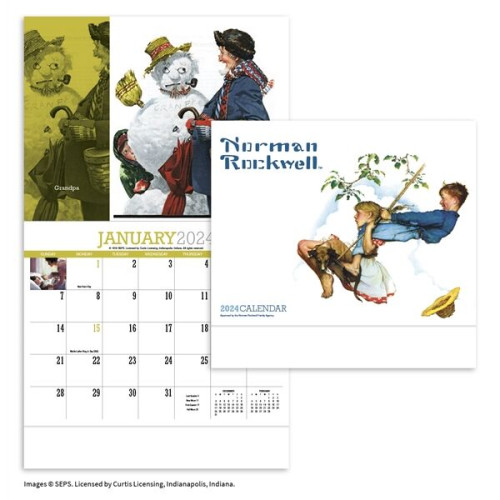 Norman Rockwell Appointment Calendar - Stapled