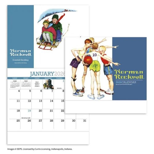 Products Norman Rockwell Appointment Calendar - Stapled