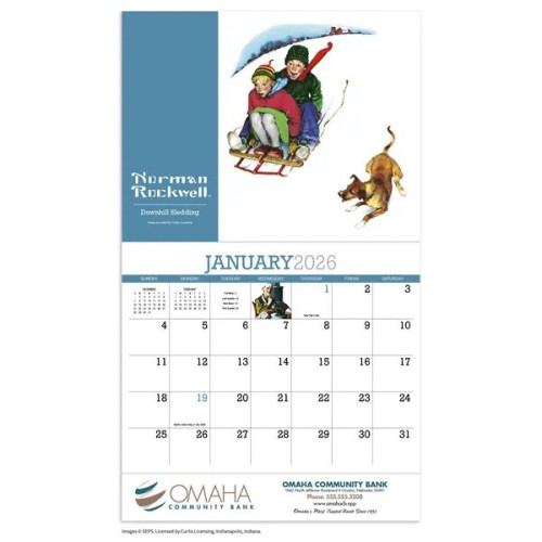 Products Norman Rockwell Appointment Calendar - Stapled