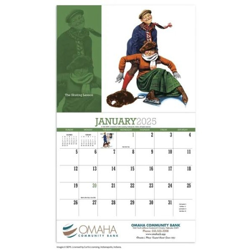 Products Norman Rockwell Appointment Calendar - Stapled