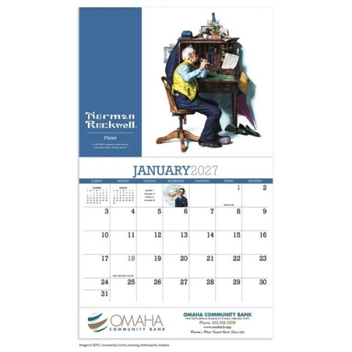 Products Norman Rockwell Appointment Calendar - Stapled