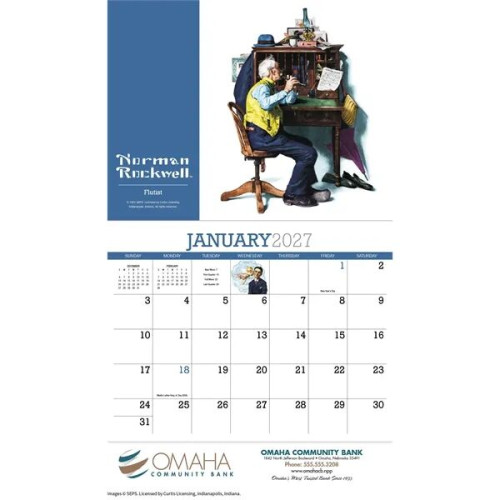 Products Norman Rockwell Appointment Calendar - Stapled