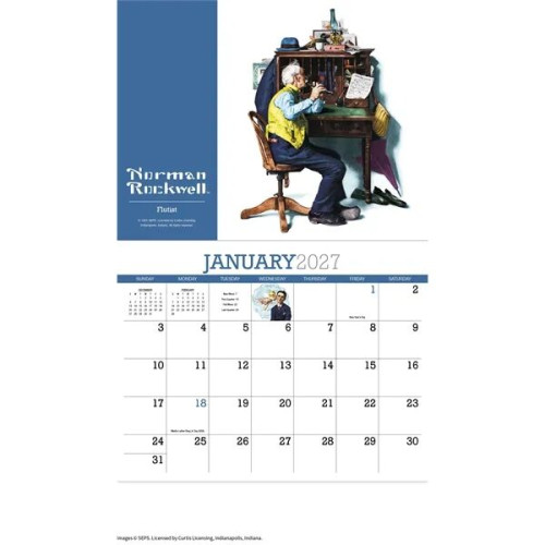 Products Norman Rockwell Appointment Calendar - Stapled