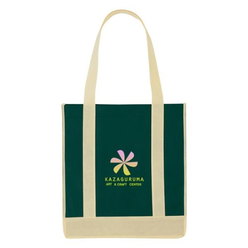 Non-Woven Two-Tone Shopper Tote Bag