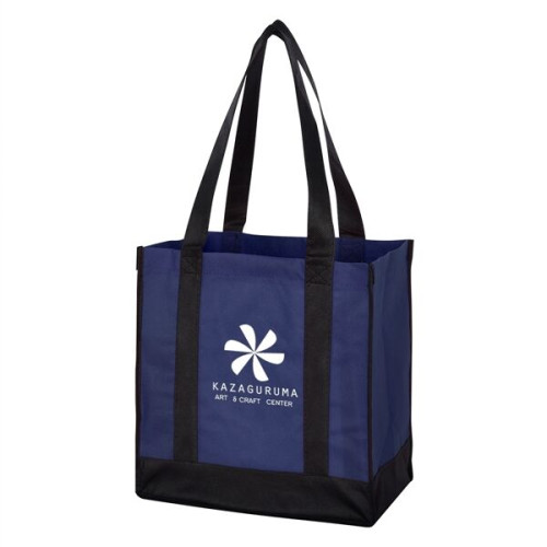 Non-Woven Two-Tone Shopper Tote Bag