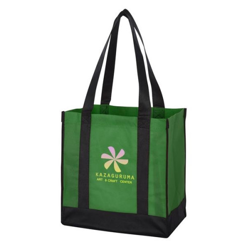 Non-Woven Two-Tone Shopper Tote Bag